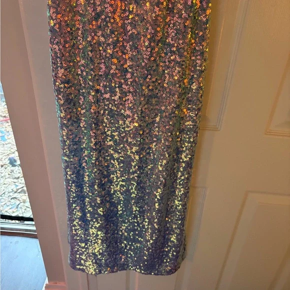 Wild Fable Women's Midi Slip Tank Sequin Party Dress Side Slit - Picture 5 of 5